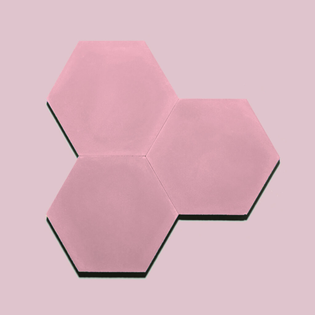 Hex Rosa Oscuro Tile - Image 2
