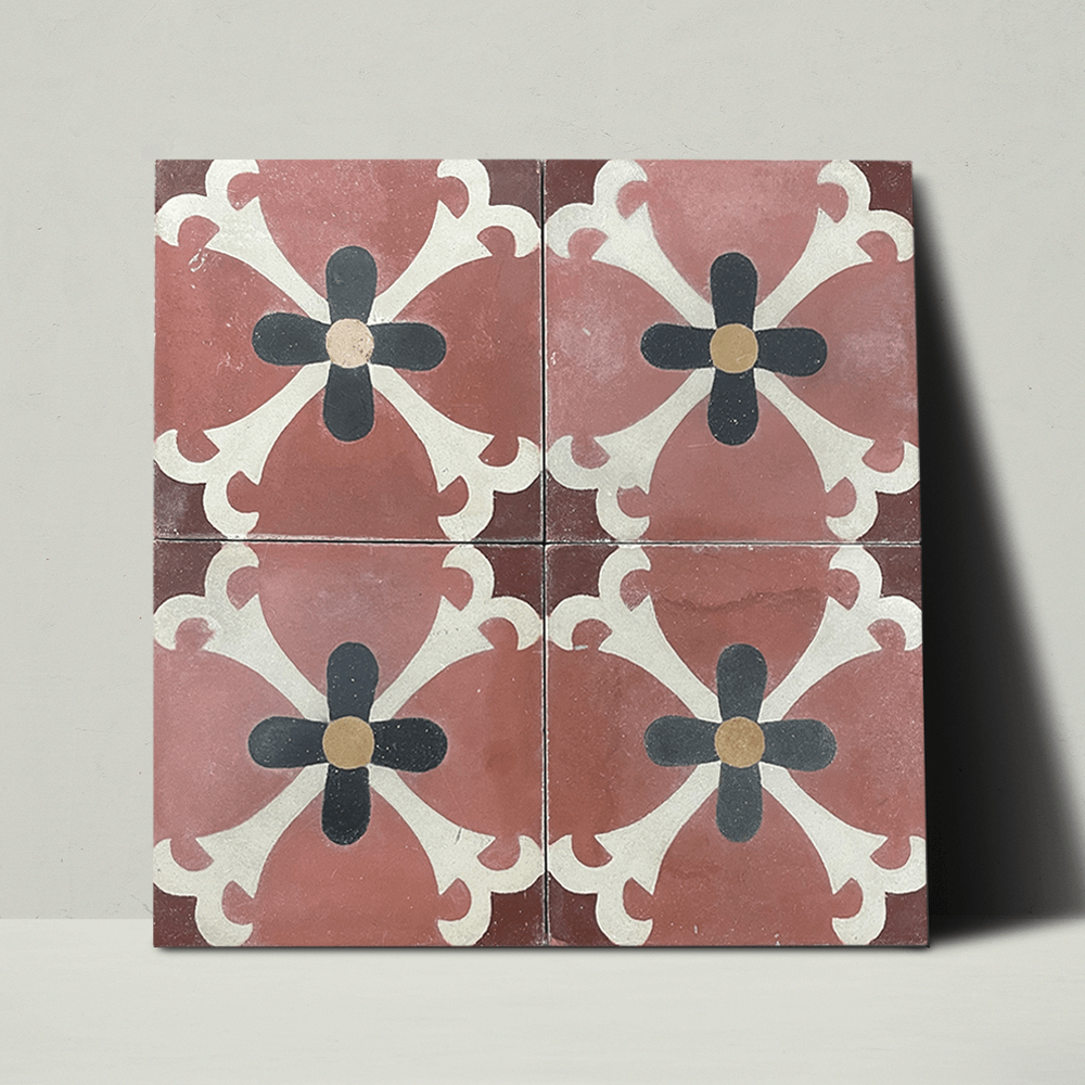 Margarita Flor Rosa Tile