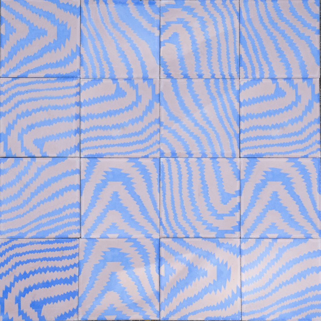 Moire Camel & Blue - Image 2