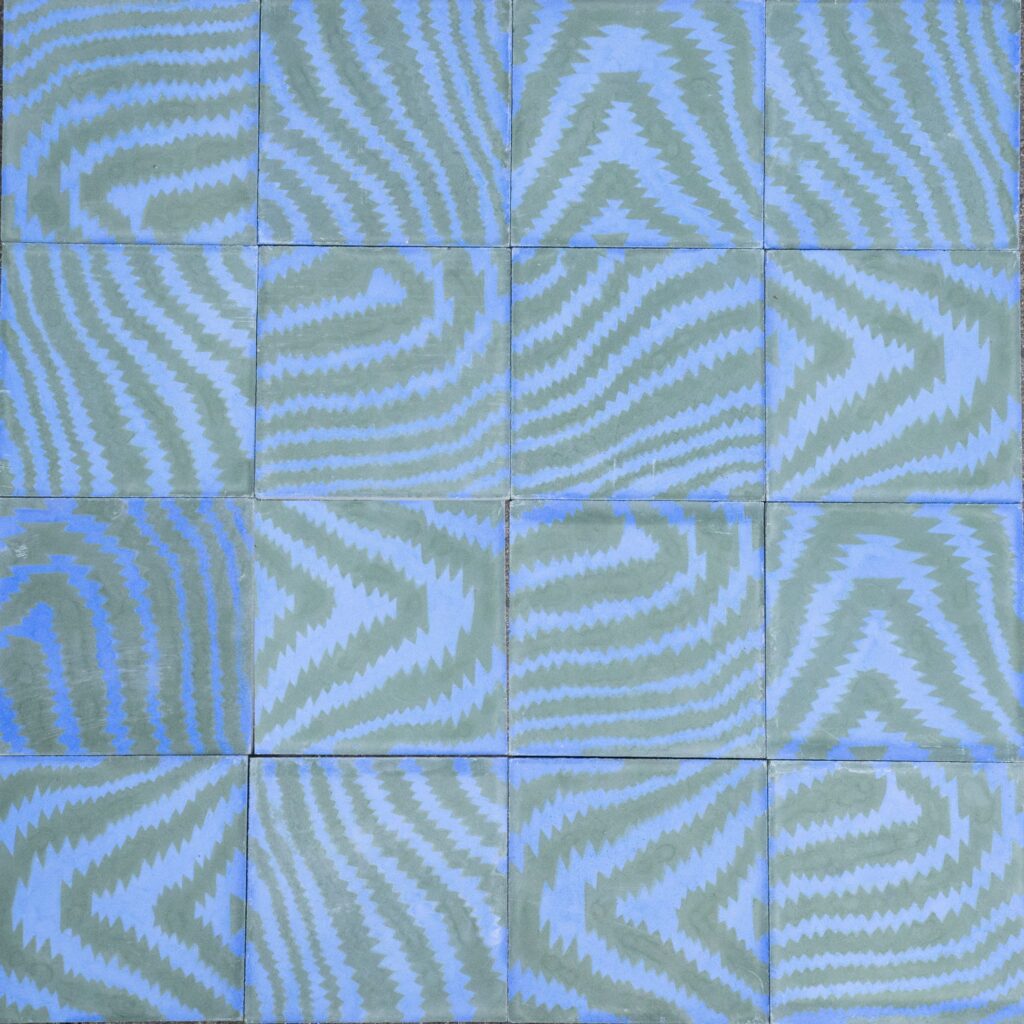 Moire Blue & Deep Green - Image 2