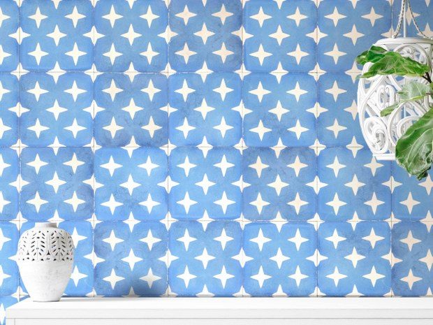 Wall mockup close up in Coastal living room interior with commode, plant and decor, 3d render